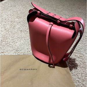 SOLD Burberry Medium Bucket Bag Pink